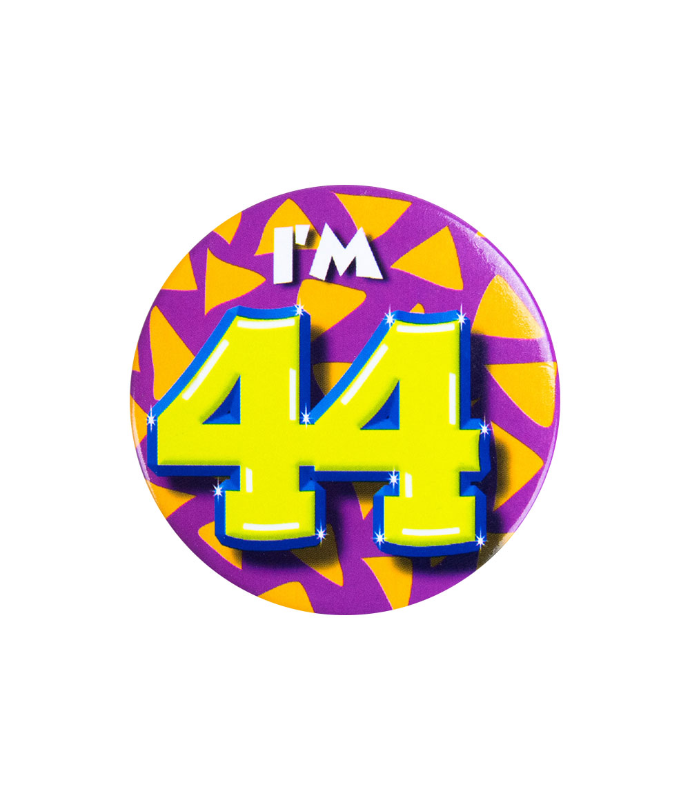 Button I'm 44 jaar