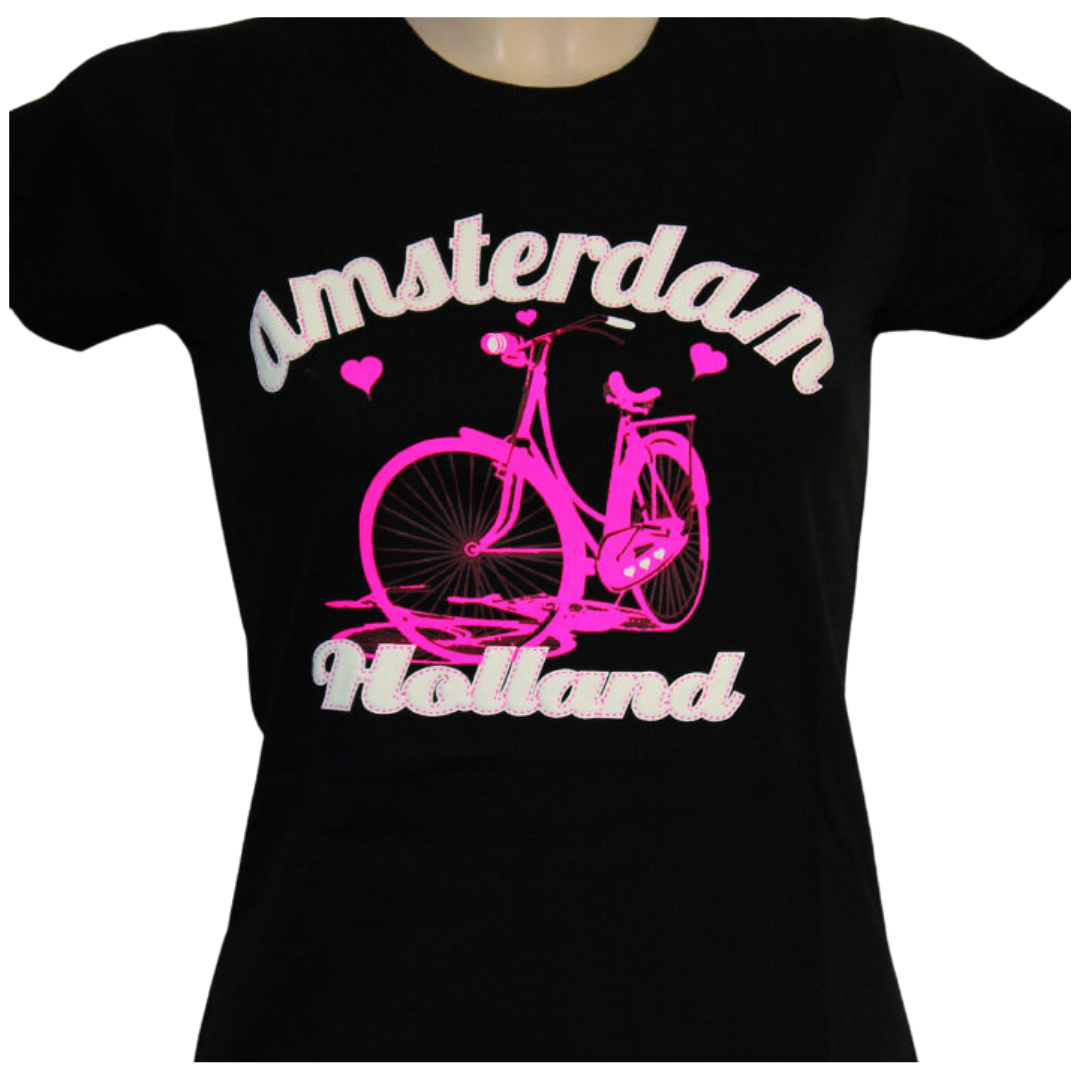 Fiets t shirt dames sale