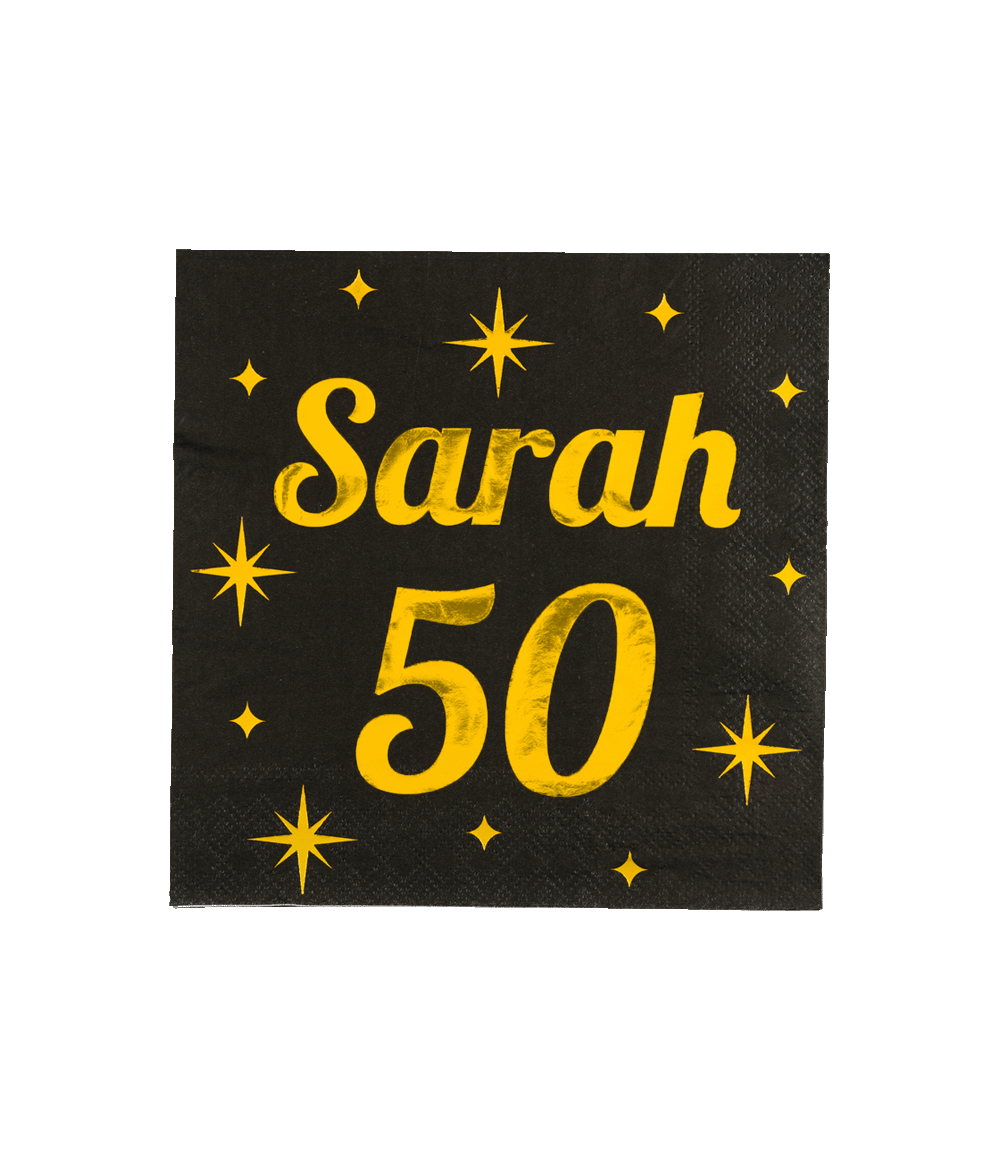 Servetten 50 jaar Sarah Classy - 16 stuks