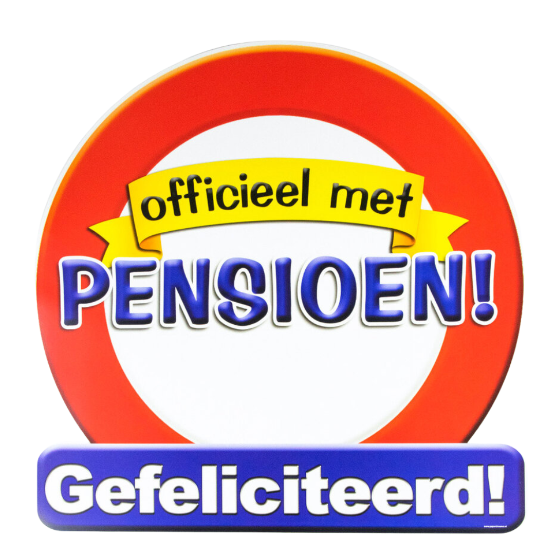 Huldeschild Officieel Met Pensioen