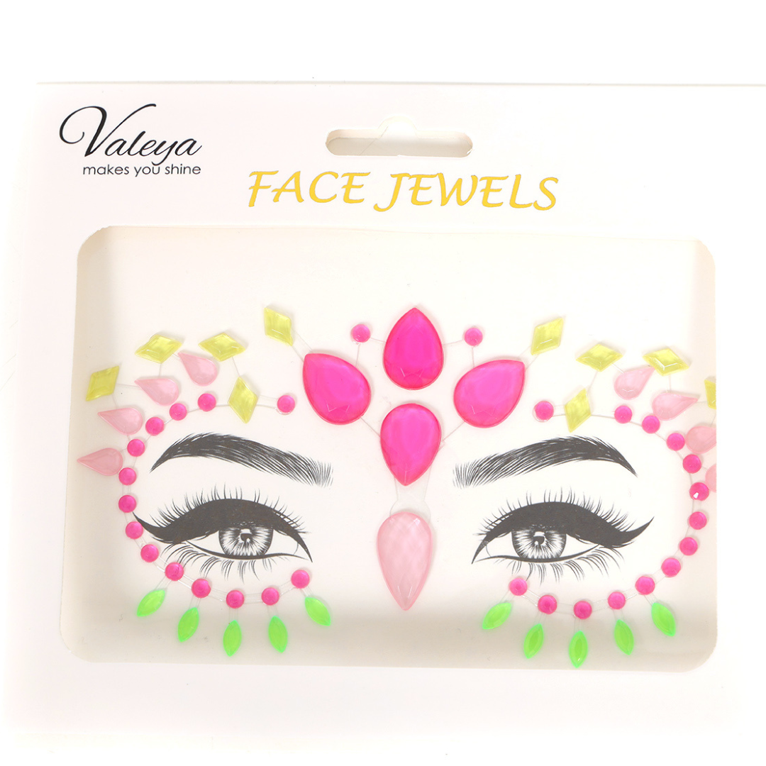 Steentjes - Face en Body Jewels Glow In The Dark