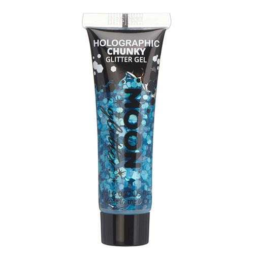 Moonglow - Chunky Gel Holografisch Glitters Tube Blauw