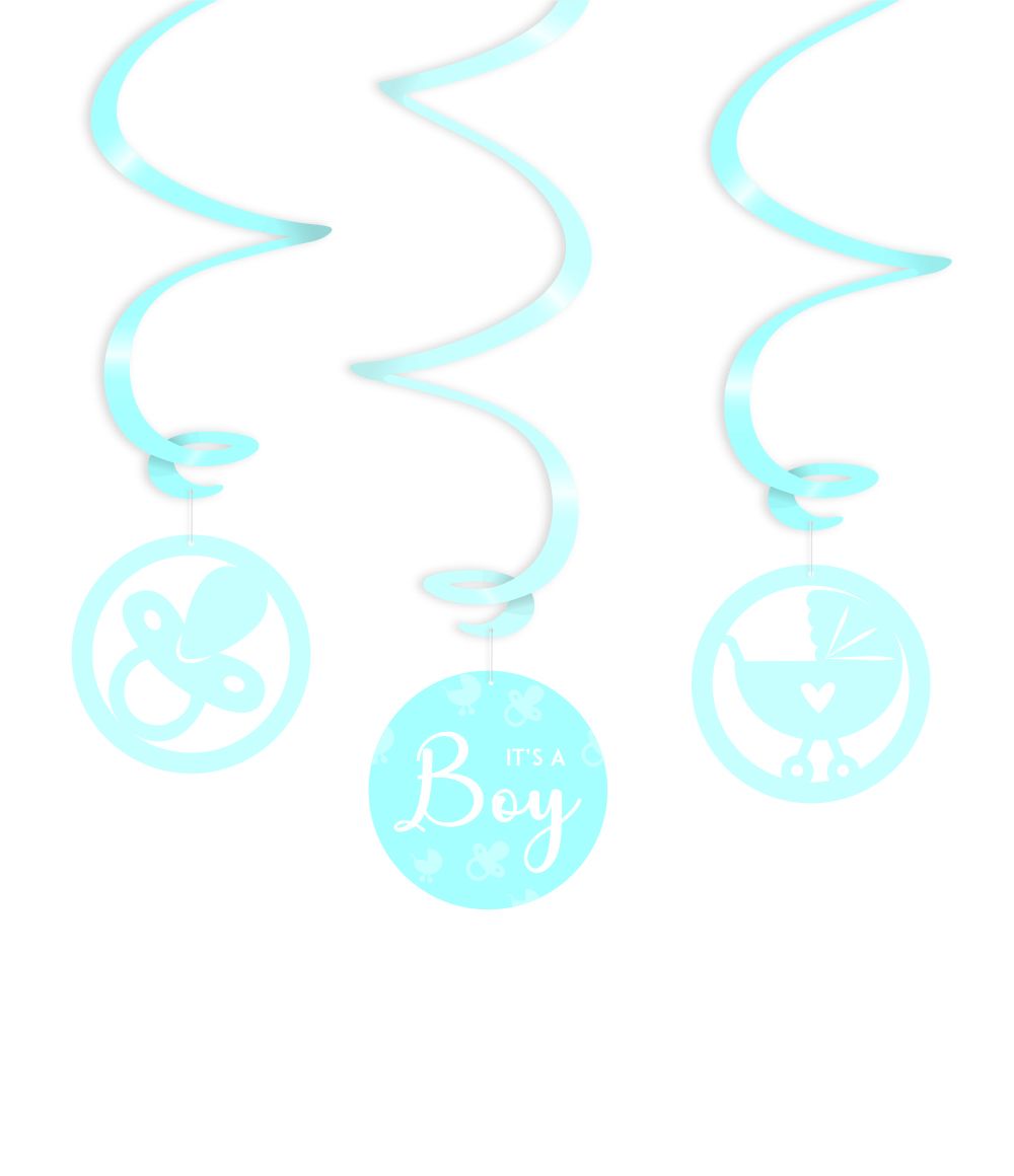 Geboorte Jongen - Swirls Decoratie It's A Boy