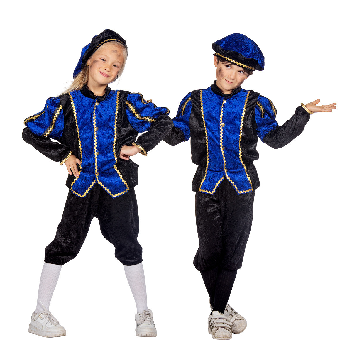 Pietenpak - Blauw-Zwart - Kinderen