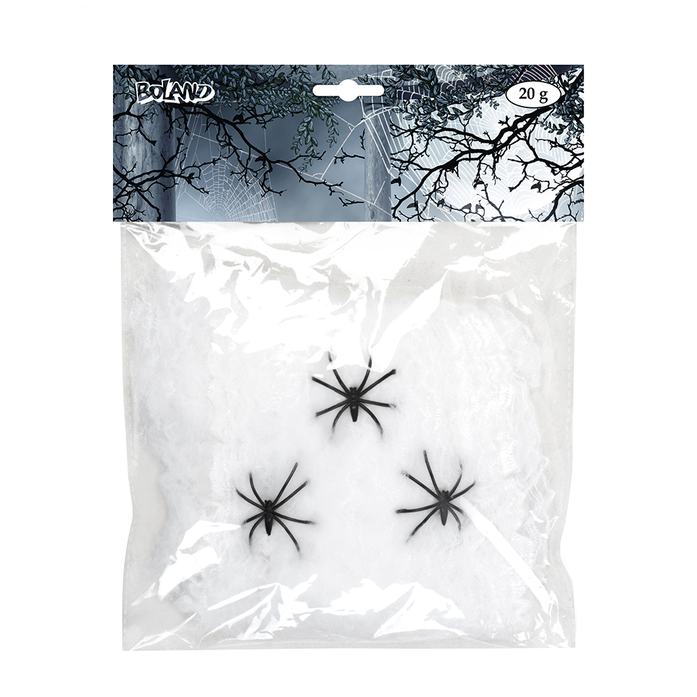 Spinnenweb Met Spinnen Halloween - 20 gram