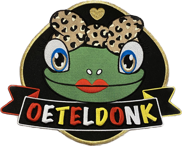 Embleem Oeteldonk - Kikker Strik Panter