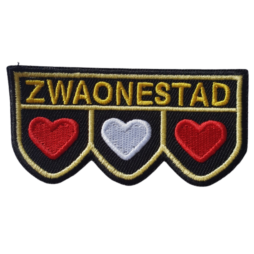 Embleem Huusse - Zwaonestad Hartjes