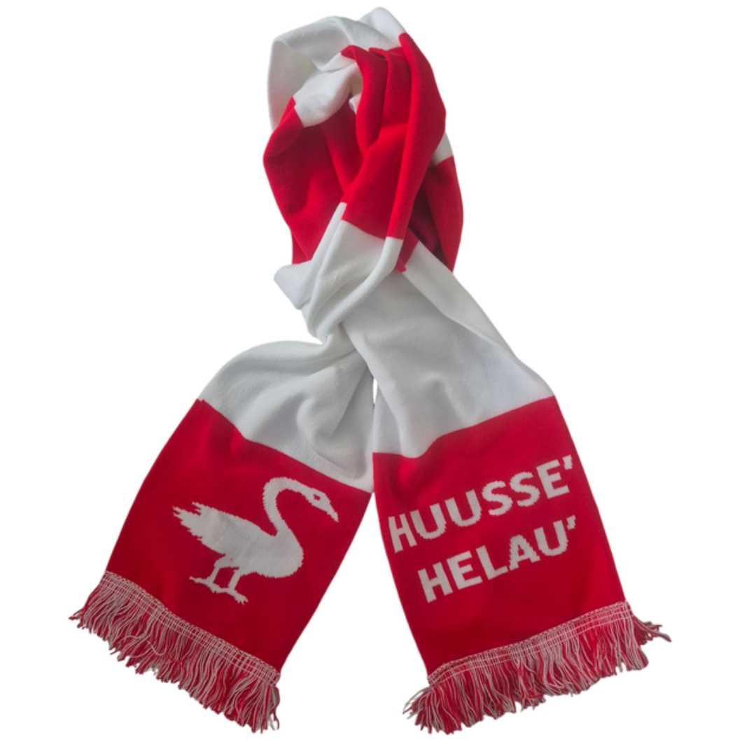 Sjaal Huusse XL - Rood-Wit - 2 meter